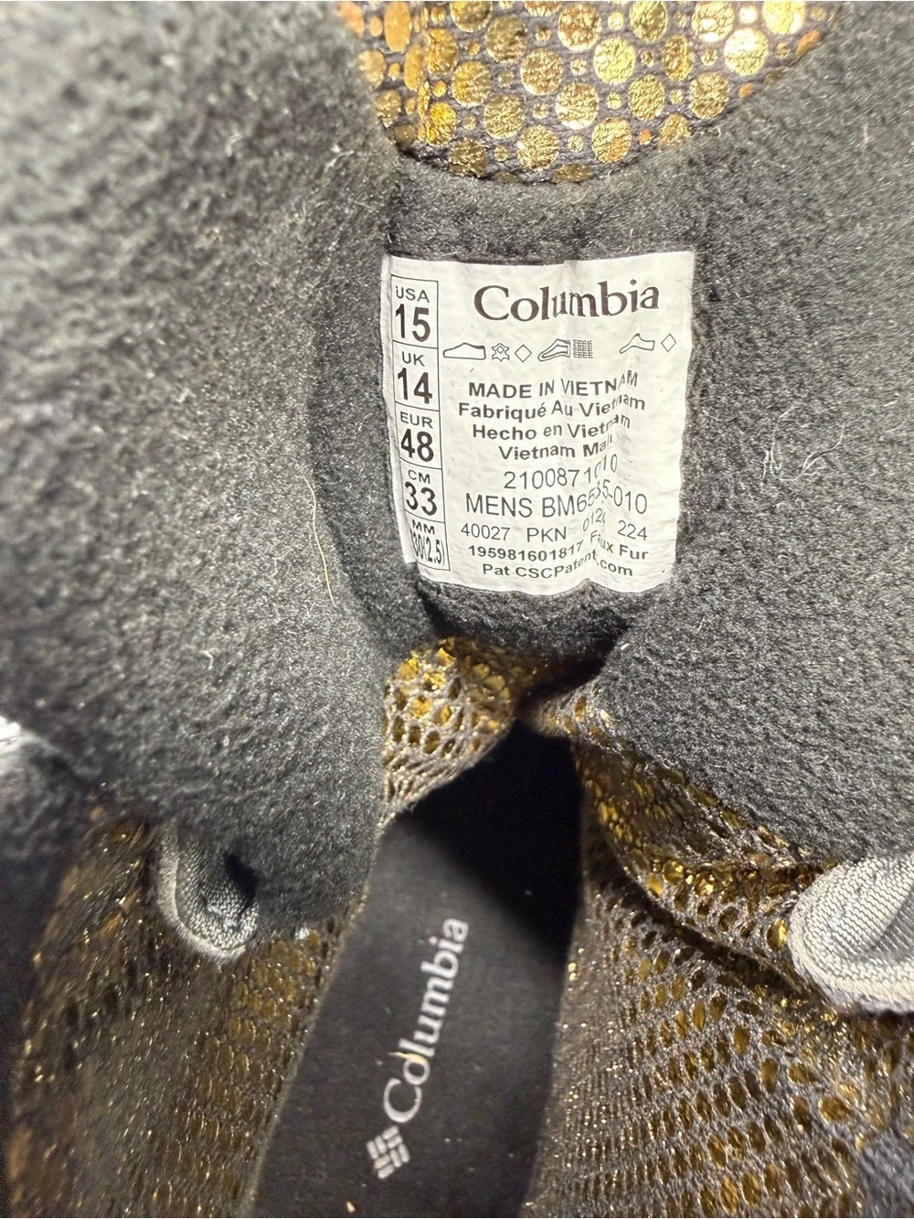 Columbia Bugaboot Celsius Omni-Heat Infinity Boots 200g BM6535-010 Mens 15 New
